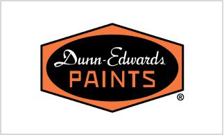Dunn-Edwards Paints logo in orange and black.