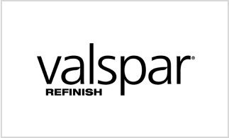 Valspar Refinish logo on white background.